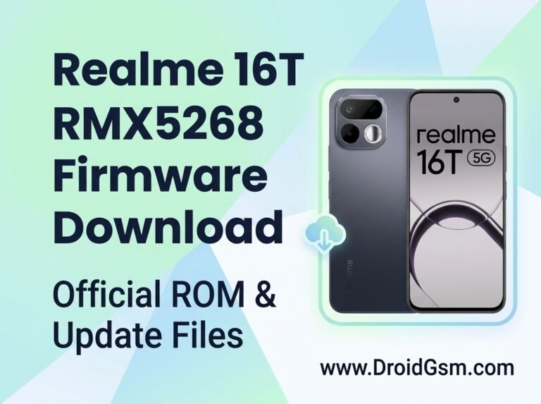 Realme 16T 5G RMX5268 Flash File